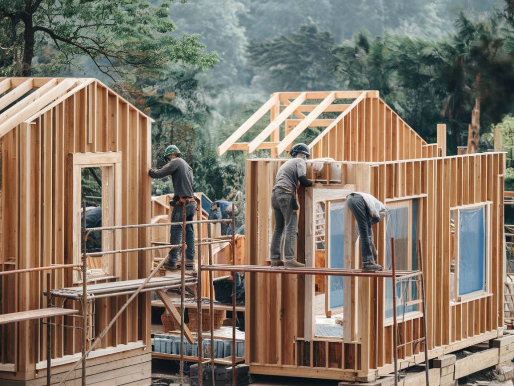 Les avantages des chantiers en bois préfabriqué pour des constructions durables